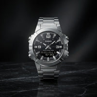 CASIO ANALOGUE DIGITAL MENS STAINLESS STEEL