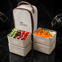 Lunch Box Set with Insulated Carry Bag