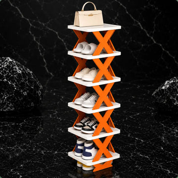 X-Shaped Shoe Rack